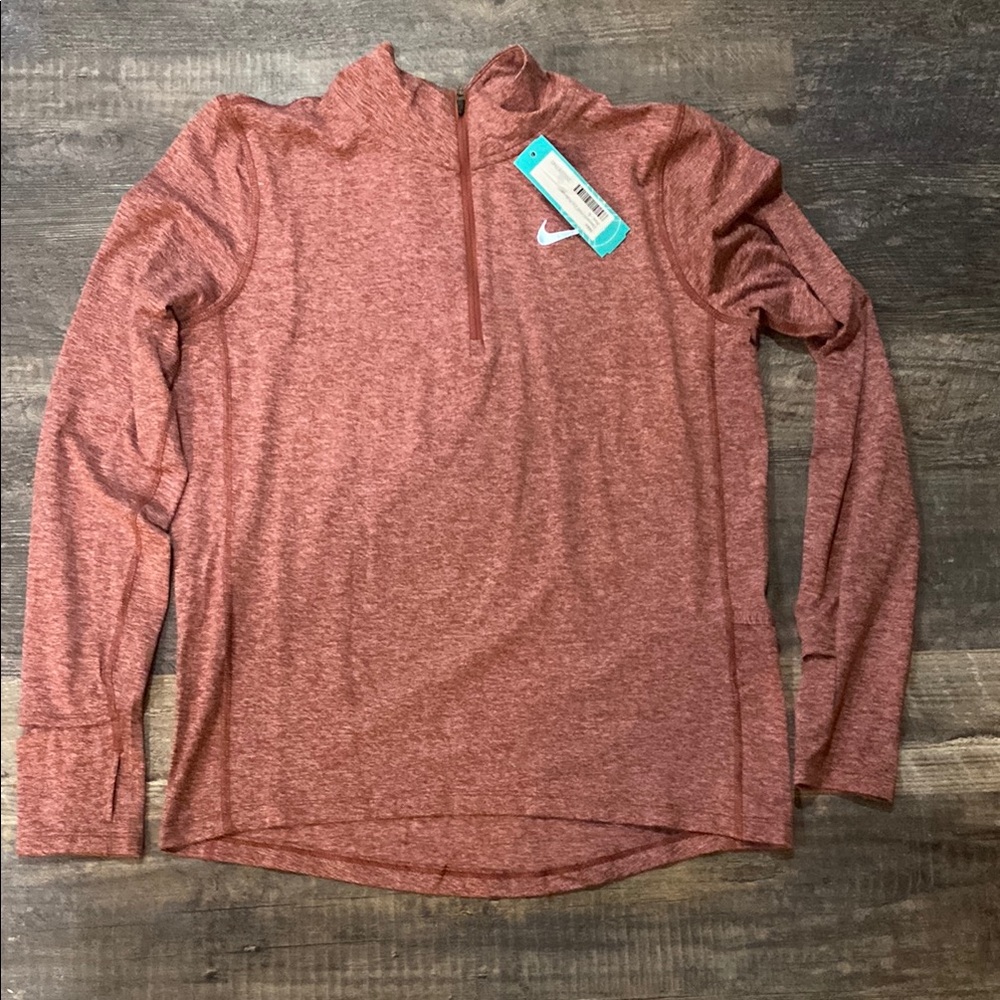 Nike Red Quarter-Zip Pullover